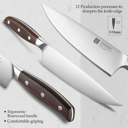 Elite Knives: 7-Piece Professional German Steel Knife Set