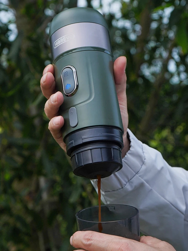 Nomadic Brew: HiBREW Wireless Espresso Machine for On-the-Go Coffee Adventures