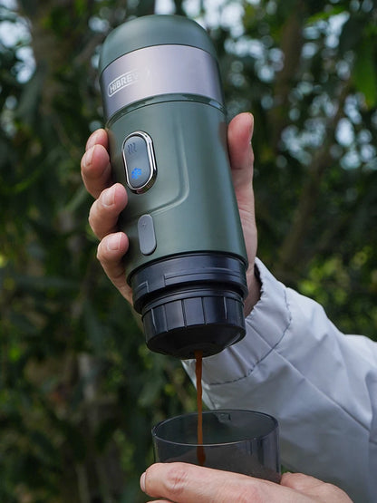 Nomadic Brew: HiBREW Wireless Espresso Machine for On-the-Go Coffee Adventures