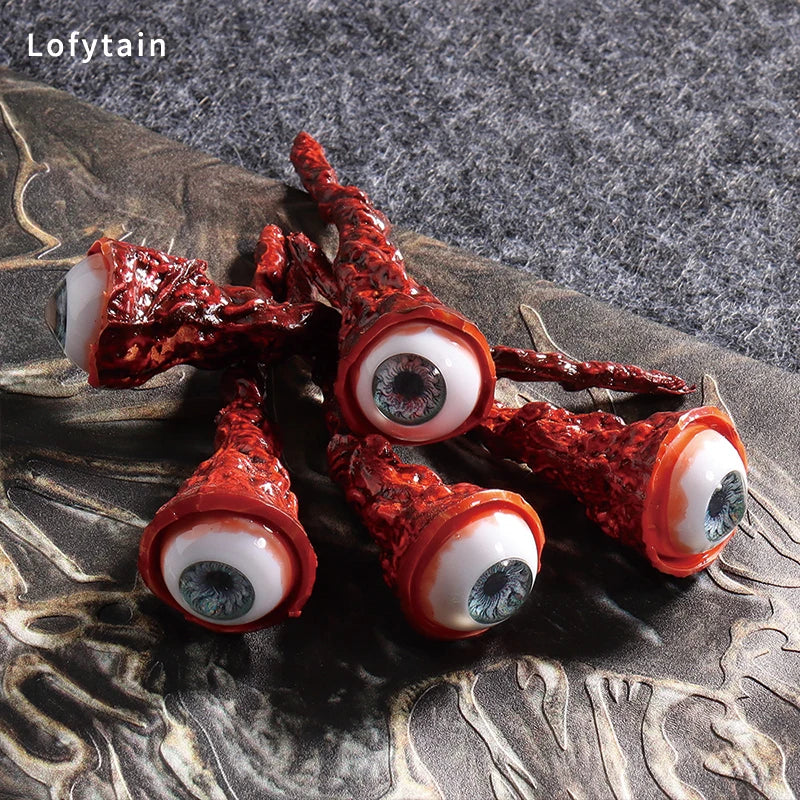 Realistic Ripped-Out Eyeball Prop for Terrifying Halloween Decor