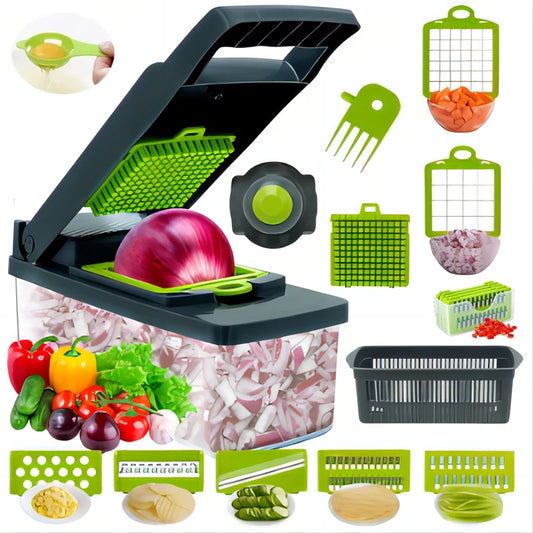 PrepPerfect 16-in-1 Chopping Tool: Your All-in-One Solution for Quick and Easy Vegetable Preparation