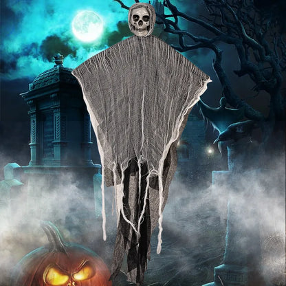 Haunted Spirits: Hanging Ghost & Skeleton Halloween Decor for a Chilling Party