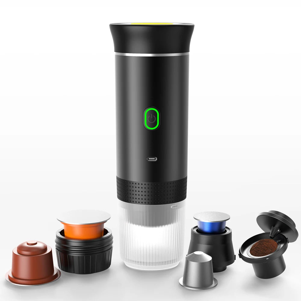 Travel Espresso Delight: 3-in-1 Portable Coffee Machine for On-the-Go Coffee Lovers