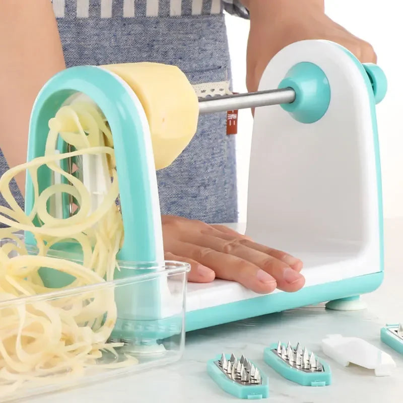 SpiralChef Pro: The Ultimate Rotary Vegetable Slicer for Perfect Zoodles and Cheese Shreds