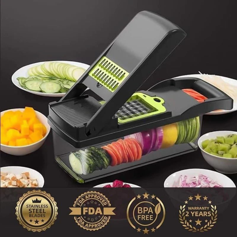 PrepPerfect 16-in-1 Chopping Tool: Your All-in-One Solution for Quick and Easy Vegetable Preparation