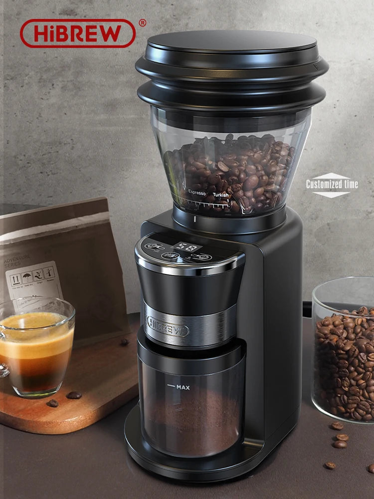 Bean Master: Visual Bean Storage Automatic Coffee Grinder – Ideal for Espresso & Pour Over