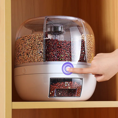 EasyServe Rice Keeper: 360° Rotating Food Container for Freshness and Convenience