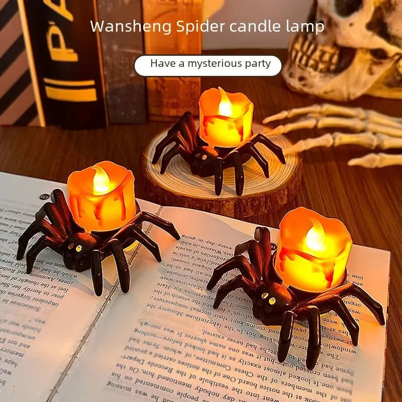 SpiderLight: Creepy Crawly LED Candle for Perfect Halloween Decor