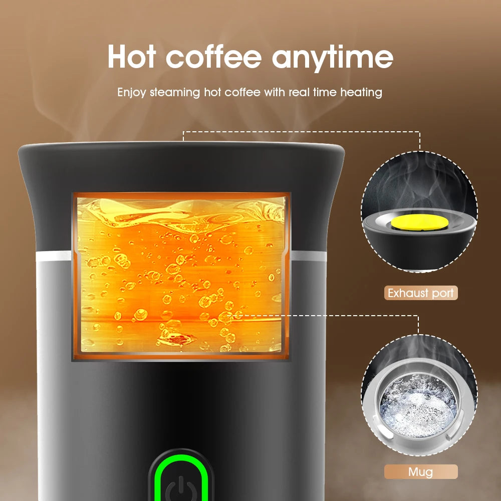 Travel Espresso Delight: 3-in-1 Portable Coffee Machine for On-the-Go Coffee Lovers