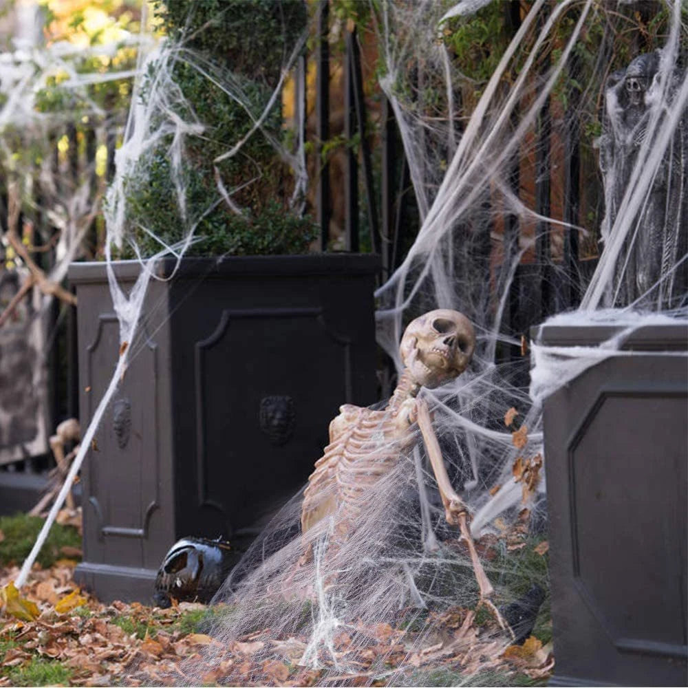 Macabre Skull Display: Variable Shape Halloween Decoration for Haunted Houses