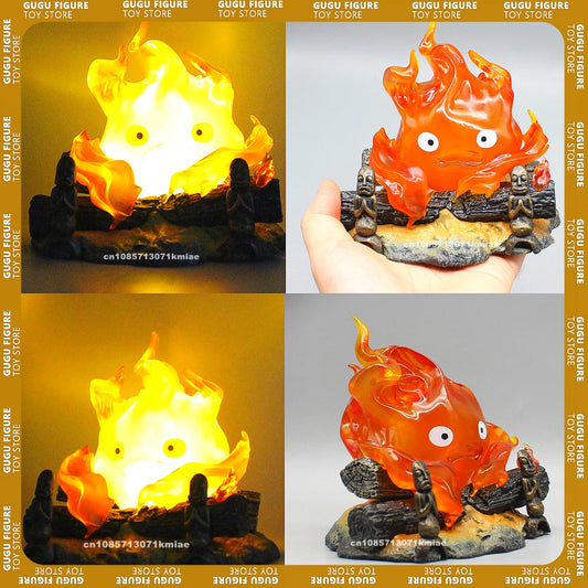 12cm Calcifer Anime Lamp Statue for Halloween