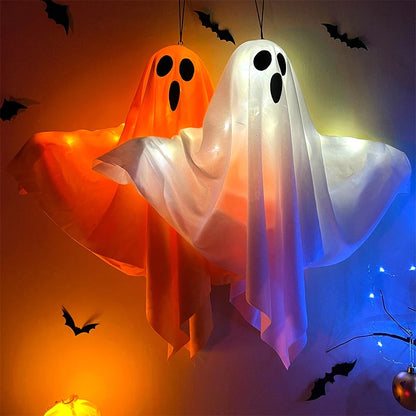 Glowing Phantom: LED Hanging Ghost for Spooky Indoor & Outdoor Halloween Decor