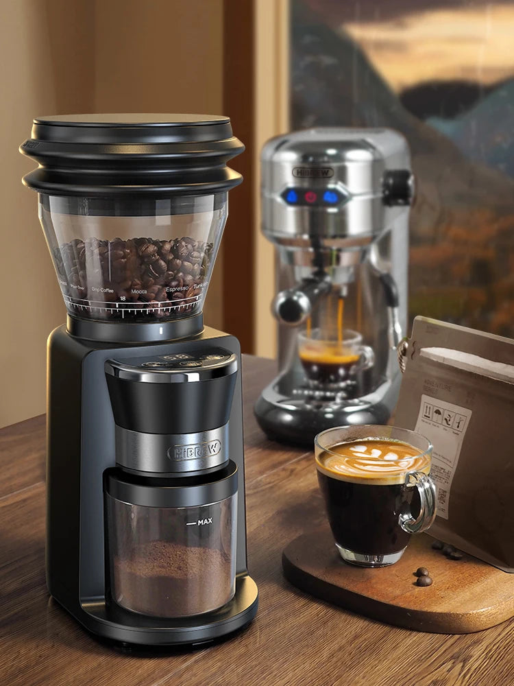 Bean Master: Visual Bean Storage Automatic Coffee Grinder – Ideal for Espresso & Pour Over