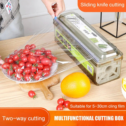 Sharp Foil Cutter for Effortless Food Wrapping and Organising