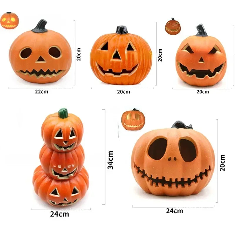 Eerie Illumination: Ghost Face Pumpkin Light for Enchanting Halloween Celebrations