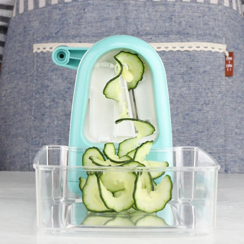 SpiralChef Pro: The Ultimate Rotary Vegetable Slicer for Perfect Zoodles and Cheese Shreds