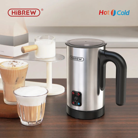 Café Creations: HiBREW 4-in-1 Frothing Machine for Perfect Lattes, Chocolates, and Protein Shakes