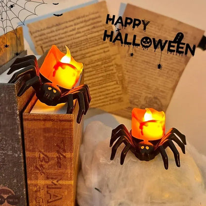 SpiderLight: Creepy Crawly LED Candle for Perfect Halloween Decor