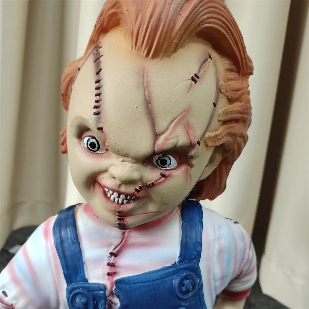 Eerie Plaything: Chucky Doll Model for Thrilling Halloween Decor