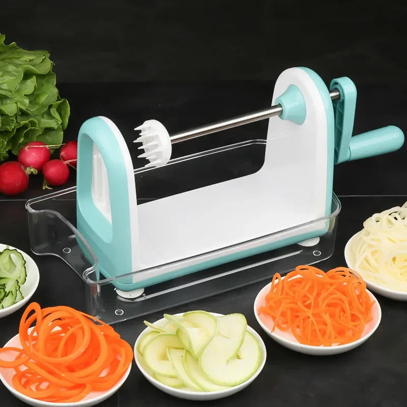 SpiralChef Pro: The Ultimate Rotary Vegetable Slicer for Perfect Zoodles and Cheese Shreds