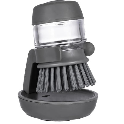 DishDuo Brush & Dispenser: Convenient Kitchen Tool for Effortless Cleaning and Storage